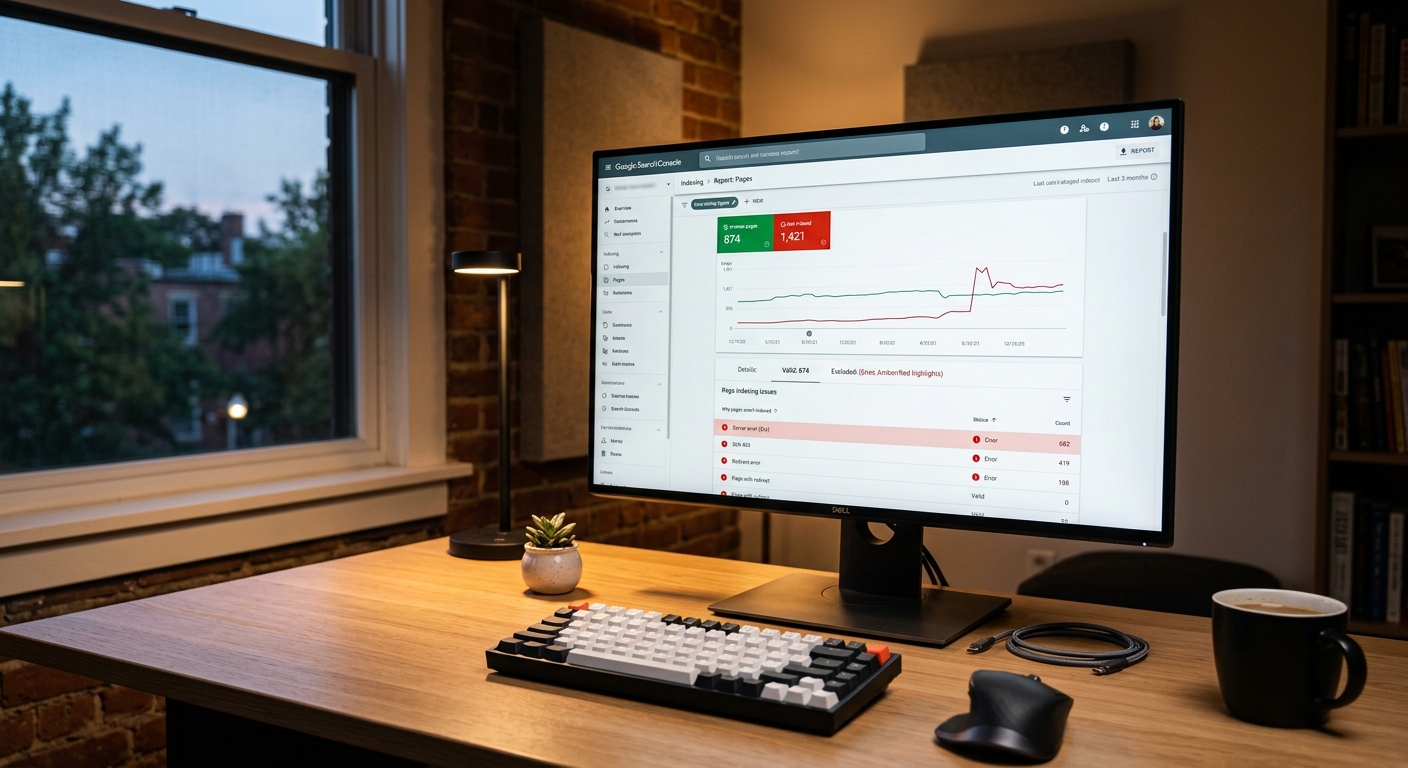 Google Search Console索引报告中的软404错误
